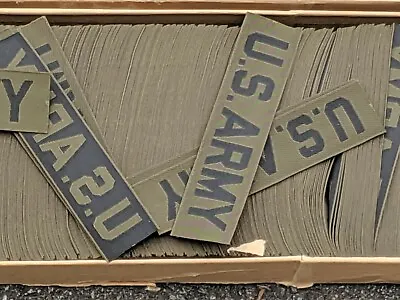 1 Vintage OD US Army Branch Tape Military Uniform Patch Name Tab Insignia USGI • $4.11