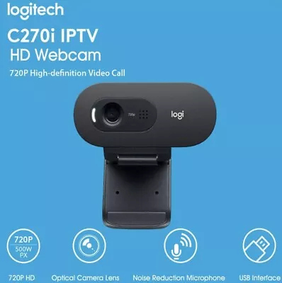 Logitech C270i IPTV HD Webcam | Black • $30