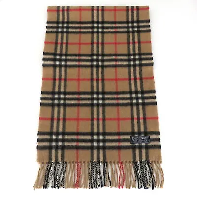 £100.82 • Buy Burberry Archive Beige Check Cashmere Scarf