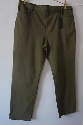 Banana Republic Traveler Pants 42 X 34 Olive Green Slim Fit - NWT • $25