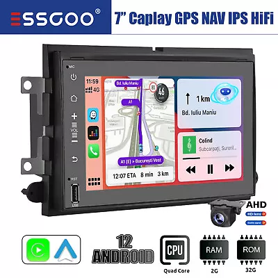 7  Carplay Android 12 Stereo 2+32G For Ford F150/F250 E350 GPS Radio W/ Camera • $129.49