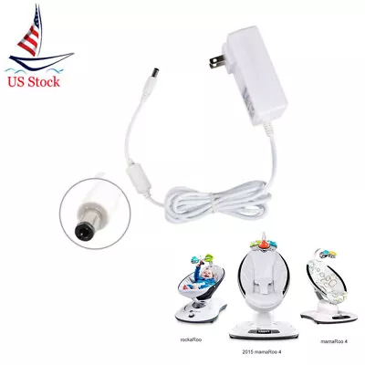 12V Power Adapter For Mamaroo 4moms Mamaroo4 2 Rockaroo Infant Seat Baby Swings • $16.97