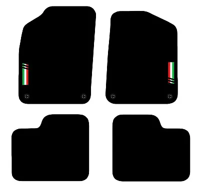 Carsio Tailored Carpet Car Floor Mats For Fiat 500 2012 To 2022 With Logo • £15.95