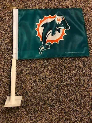 NFL Miami Dolphins Car Flag NEW • $14.39