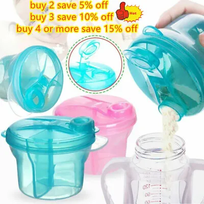 3 Doses Storage Avent Milk Powder Dispenser Formula Snack Pot Container Of Baby • £4.09