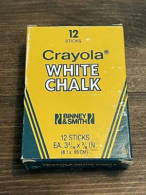NOS Vintage Crayola Binney & Smith White Chalk NEW • $14