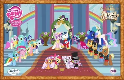 My Little Pony Friendship Is Magic Hasbro Studios Royal Wedding 11-Inch Poster • $5.99