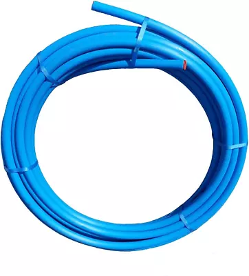 Pipelife Blue MDPE Plastic Cold Water Mains Pipe 20Mm X 25Meter Coil 20MM / 25M • £39.54