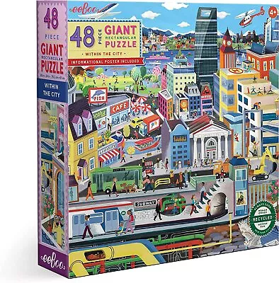 EeBoo - Within The City Giant Puzzle 48pc • $34.95