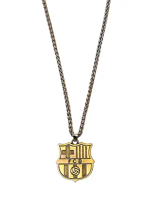 FC Barcelona  Badge Soccer Necklace Bronze Color Unisex Chain And Pendant • $18.88