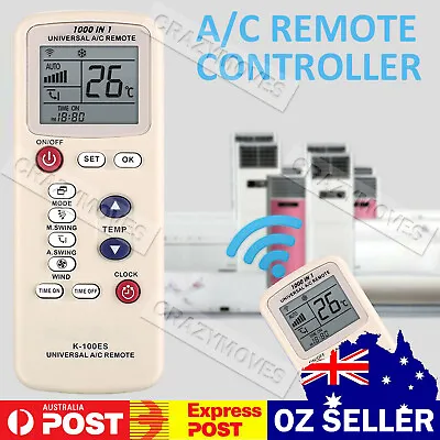 $7.17 • Buy Universal A/C Air Conditioner Remote Control AC LS K-100ES PANASONIC FUJITSU VIC