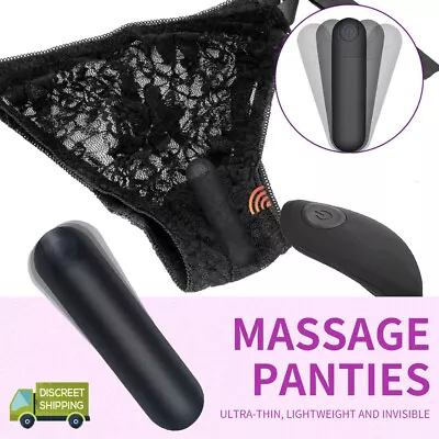 Wearable Vibrator Remote Control Vibrating Panties Bullet Egg Clit Woman Sex Toy • $32.95