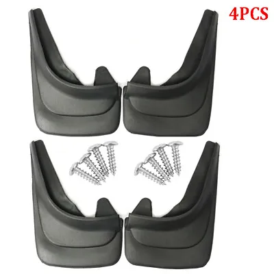 Front Rear Set Of 4 Black Sports Style Splash Mud Guards Flaps For Car Truck • $71.90