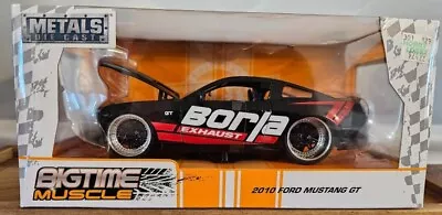 Jada Bigtime Muscle 2010 Ford Mustang GT Borla Exhaust 1/24 • $19.99