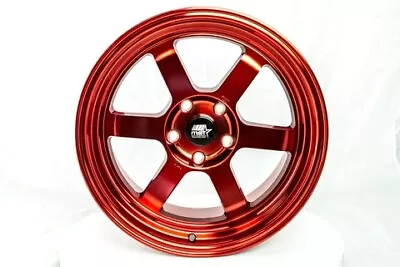 MST Time Attack Wheels Rim 17x9.0 5x114.3 ET20 73.1CB Ruby Red • $205.75