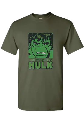 Marvel The Incredible Hulk Graphic Green Cotton T-Shirt - Unisex Adults • £10.36