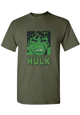 Marvel The Incredible Hulk Graphic Green Cotton T-Shirt - Unisex Adults • £10.36