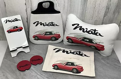 Mazda Miata MX-5 Merchandise: Pillow Tissue Holder Phone Stand Bag Coasters • $49.95