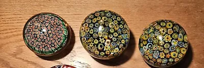 Vintage Millefiori Murano Art Glass Paperweight • $175