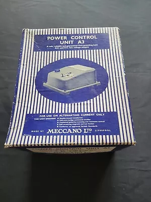 A 1953 Vintage Meccano A3 Power Control Unit Boxed For Hornby Dublo Model Trains • £105