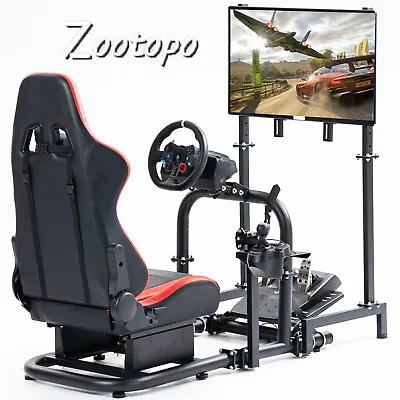 Zootopo Racing Simulator Cockpit Stand Or Seat Fit For Logitech G29 G923 G920 • $377
