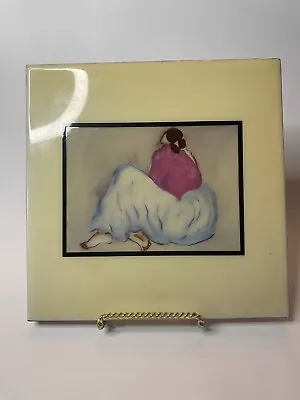 R.C. Gorman Art Ceramic Reflections Tile Wall Plaque Trivet 8” X  8” • $25