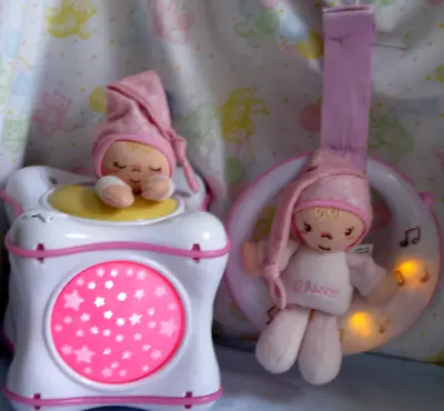 Chicco Musical Nursery Projector Baby Girl Cot Light Goodnight Moon 1st Dreams • £19.95