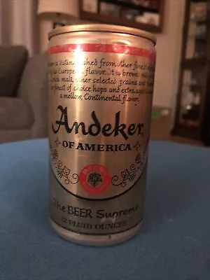 Vintage Andeker Of America Pull Tab Aluminum Beer Can. Pabst Brewing Company • $3