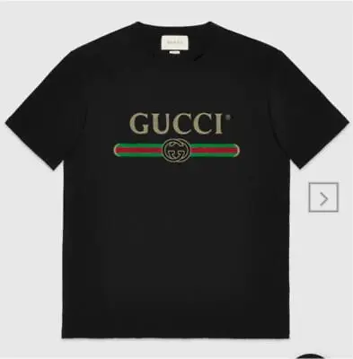 $537.01 • Buy GUCCI Oversize Logo T-shirt Size M Black Authentic Men Used From Japan