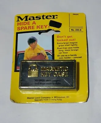 Vtg Master Magnetic Key Holder Magnet Locker Hider Hide A Key - Free Shipping  • $19