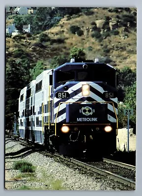 METROLINK TRAIN 851 LOS ANGELES MOORPARK POMONA SANTA CLARITA CA Postcard P5 • $9.95