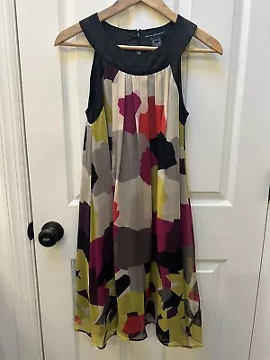 French Connection Women's Midi Dress Size 6 Multi Silk With Polyester A-Line • $18.99