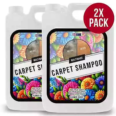 Carpet Shampoo Cleaner Cleaning Detergent 10l Odour Pet Deodoriser Vax Floral • £17.95