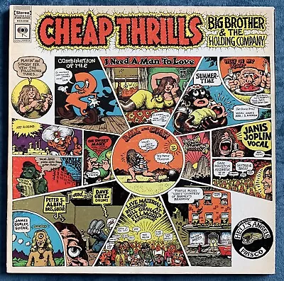 Big Brother And The Holding Company  Cheap Thrills  LP Estate Sale  R. Crumb Art • $15.98