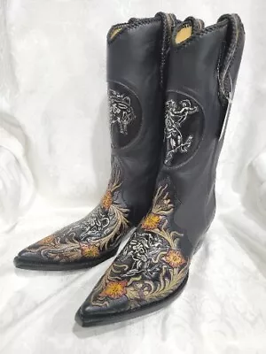 LIBERTY Mens Hand Tooled Cowboy Western Boots Sz 11D NEW LET R BUCK 09-162 • $1299.99