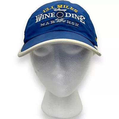 Disney Parks 2016 Blue Wine & Dine Half Marathon Weekend Hat Cap Authentic 13.1 • $12.88