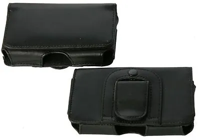 Nokia Lumia 620 Universal Side-Carry Genuine Leather Pouch With Belt Clip/Loop • $17.95