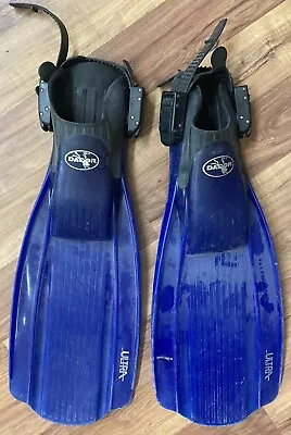 Dacor Ultra Diving Fins Size Adult Medium Color Blue. Still In Great Condition! • $34.99