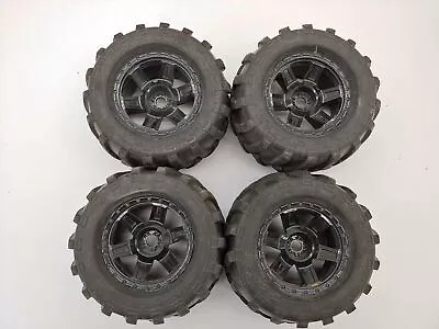4x Proline Masher 1/8 Monster Truck Tires On 17mm Hex Wheels Used • $67.49