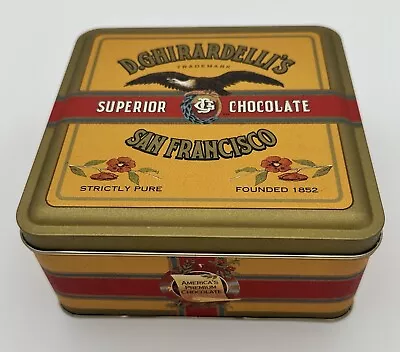 Vintage Collector Tin Box D.Ghirardelli's Superior Chocolate San Francisco Cali • $12