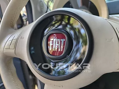 Fiat Abarth / 500 New Matt Black Steering Wheel Ring Trims  Pop Sport Lounge 595 • $76.43