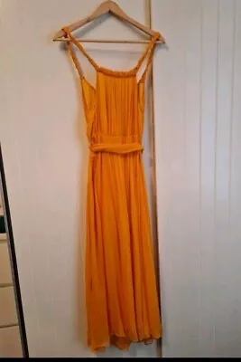 Zara Orange Limited Edition Silk Mulberry Blend Dress. Uk Size Small. BNWT • £49.99
