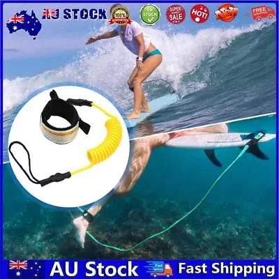 AU Safety Surfing Hand Rope Stand Up Paddle Board Leash For Surfboard (Yellow) • $9.41