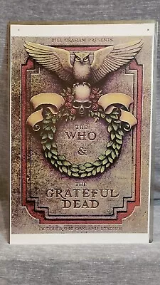 The Who & The Grateful Dead 11x17 Concert Music Poster/Print Oakland Stadium • $9.99