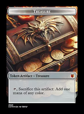 Dragon Treasure Token  - High Quality Altered Art Custom Cards • $4.99