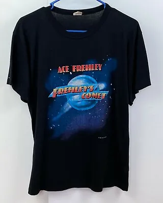 Vintage KISS Band ACE FREHLEY Solo T-Shirt Frehley's Comet Ace Is Back 1987 #1 • £119.51