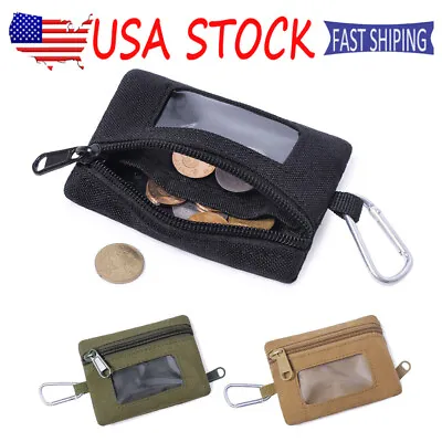 Tactical Pouch Key Coin Wallet Holder Pack Portable Small Mini Bag For Men Women • $6.99