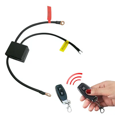 Wireless Battery Disconnect Switch System Dual Remote Control Motorcycle Kit • £27.47