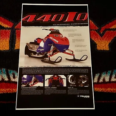 🏁 ‘05 POLARIS INDY IQ 440 Snowmobile Poster Semi Vintage Race Sled 440RR XC • $21.88