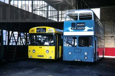 35mm Slide London Transport Daimler Fleetline Park Royal XF7 CUV57C 1971 Orig • £4.39